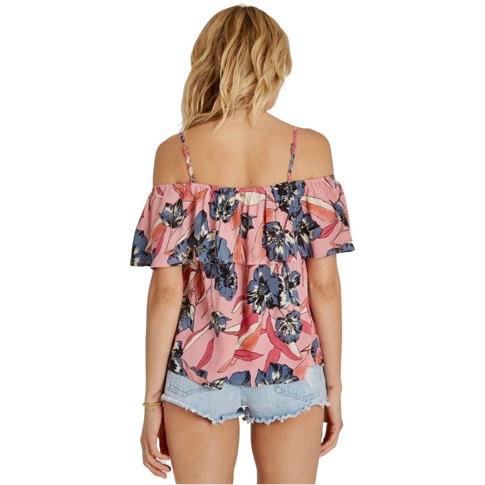 BILLABONG | Off Shoulder Floral Top | Boho Summer Blouse | Flowy - Picture 2 of 12